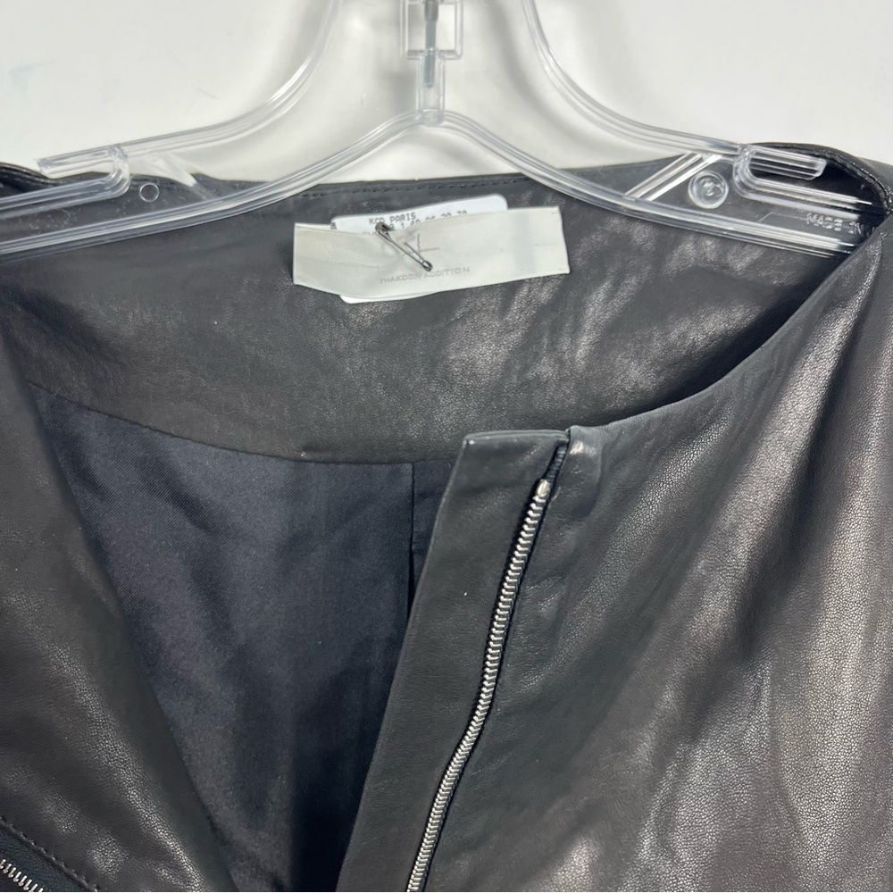 Thakoon Addition Rounded Shoulder Zip Front Leath… - image 3
